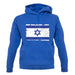 Israel Grunge Style Flag unisex hoodie