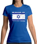 Israel Grunge Style Flag Womens T-Shirt