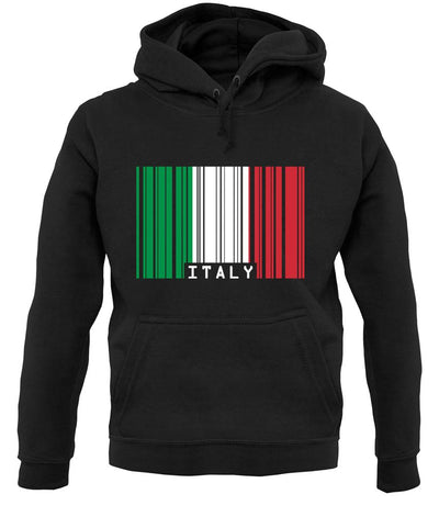 Italy Barcode Style Flag unisex hoodie
