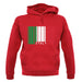 Italy Barcode Style Flag unisex hoodie