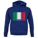 Italy Barcode Style Flag unisex hoodie