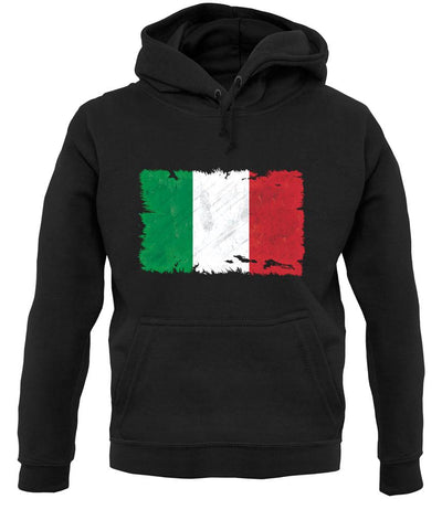 Italy Grunge Style Flag unisex hoodie