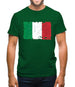 Italy Grunge Style Flag Mens T-Shirt