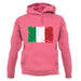 Italy Grunge Style Flag unisex hoodie