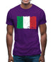 Italy Grunge Style Flag Mens T-Shirt