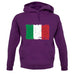 Italy Grunge Style Flag unisex hoodie