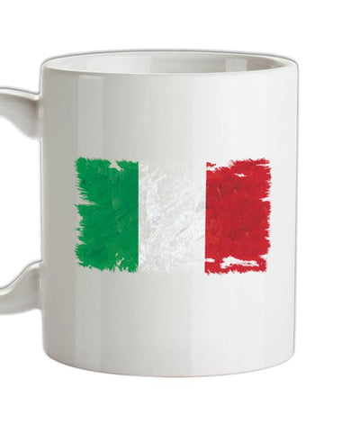 Italy Grunge Style Flag Ceramic Mug