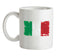 Italy Grunge Style Flag Ceramic Mug