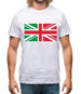 Italy Union Jack Flag Mens T-Shirt