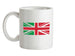 Italy Union Jack Flag Ceramic Mug
