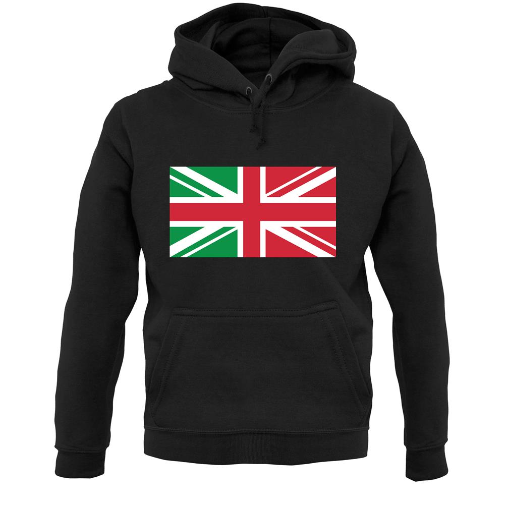 Italy Union Jack Flag Unisex Hoodie