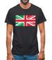 Italy Union Jack Flag Mens T-Shirt