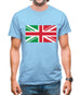 Italy Union Jack Flag Mens T-Shirt