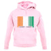 Ivory Coast  Barcode Style Flag unisex hoodie