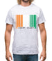 Ivory Coast  Barcode Style Flag Mens T-Shirt