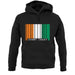 Ivory Coast  Barcode Style Flag unisex hoodie