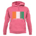 Ivory Coast  Barcode Style Flag unisex hoodie