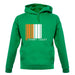 Ivory Coast  Barcode Style Flag unisex hoodie