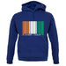 Ivory Coast  Barcode Style Flag unisex hoodie