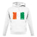 Ivory Coast  Grunge Style Flag unisex hoodie