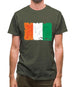 Ivory Coast  Grunge Style Flag Mens T-Shirt