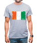 Ivory Coast  Grunge Style Flag Mens T-Shirt