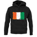 Ivory Coast  Grunge Style Flag unisex hoodie