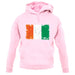 Ivory Coast  Grunge Style Flag unisex hoodie