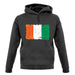 Ivory Coast  Grunge Style Flag unisex hoodie