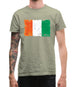 Ivory Coast  Grunge Style Flag Mens T-Shirt