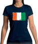 Ivory Coast  Grunge Style Flag Womens T-Shirt