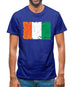 Ivory Coast  Grunge Style Flag Mens T-Shirt