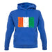 Ivory Coast  Grunge Style Flag unisex hoodie