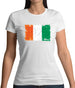 Ivory Coast  Grunge Style Flag Womens T-Shirt