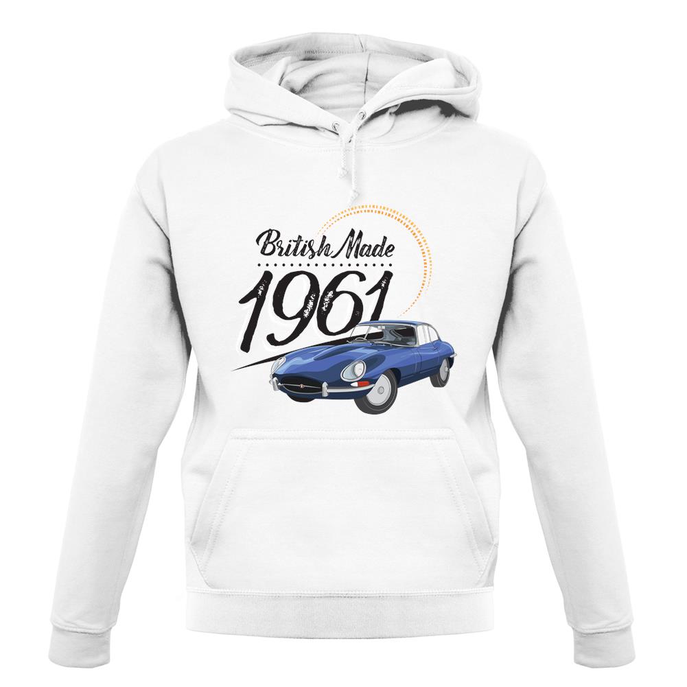 British Made 1961 - E-Type unisex hoodie
