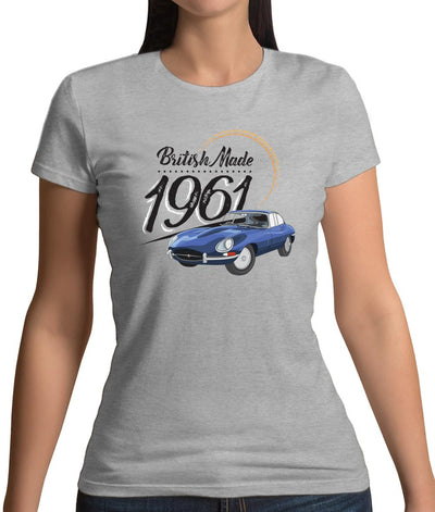 British Made 1961 - E-Type Womens T-Shirt