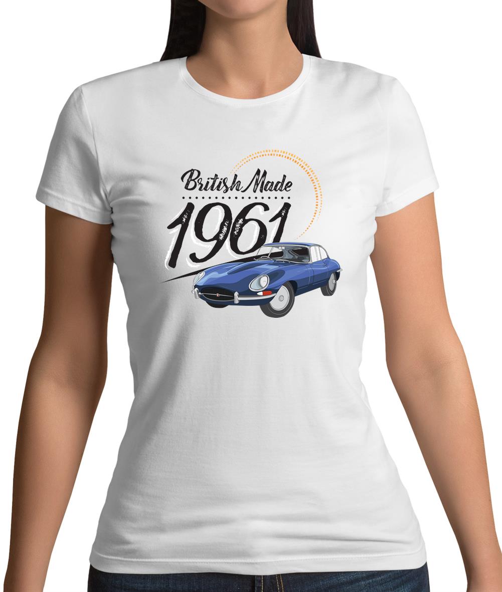 British Made 1961 - E-Type Womens T-Shirt