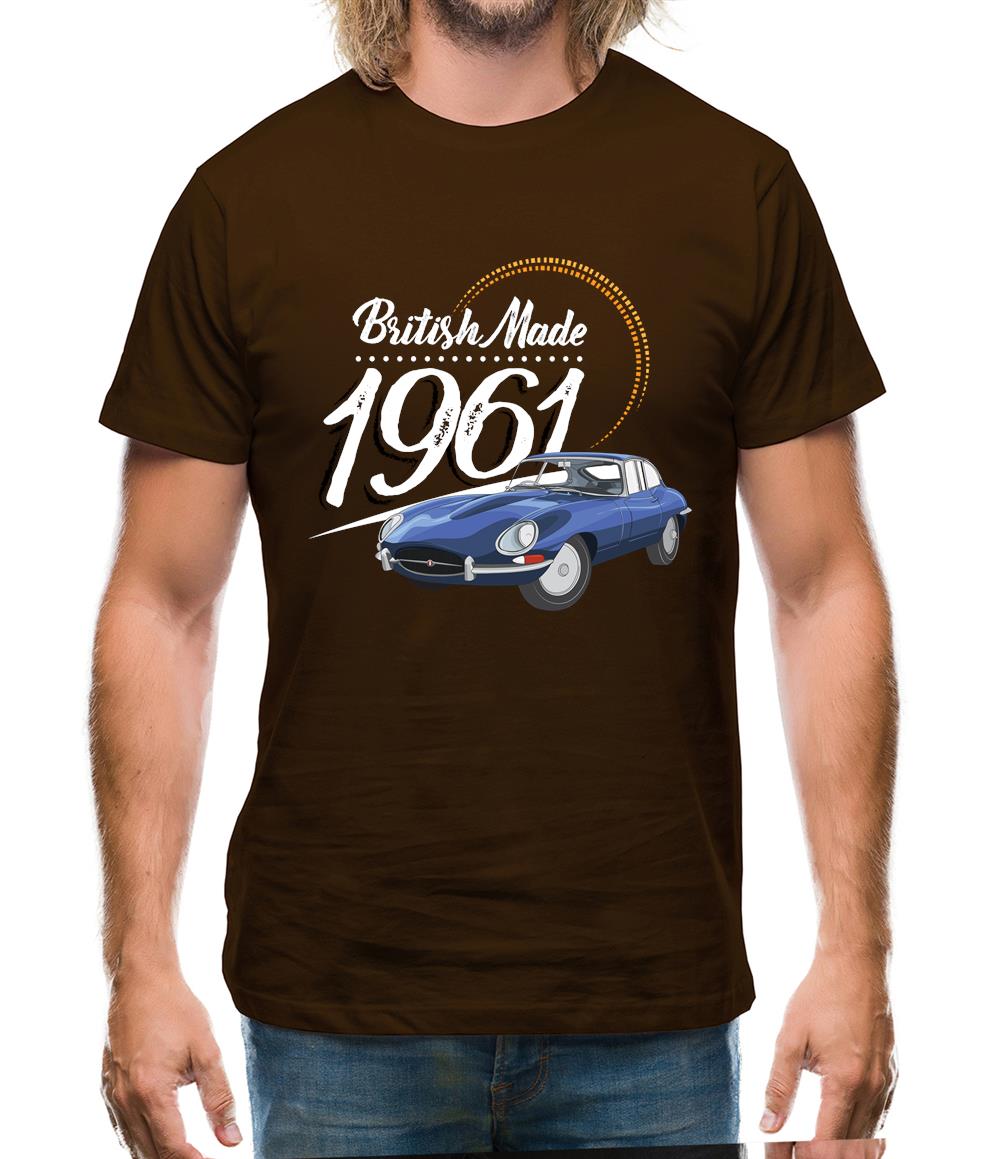 British Made 1961 - E-Type Mens T-Shirt