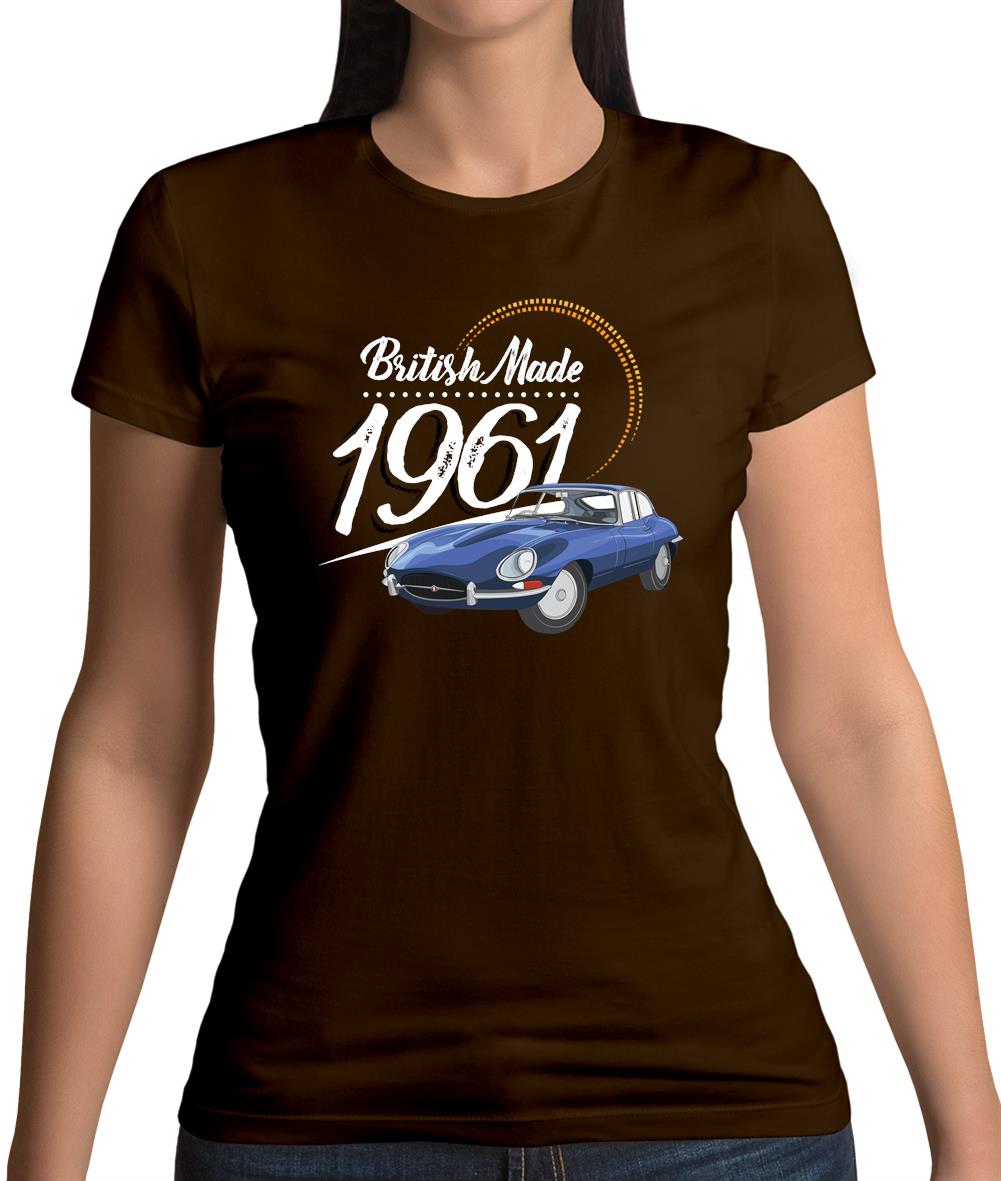 British Made 1961 - E-Type Womens T-Shirt