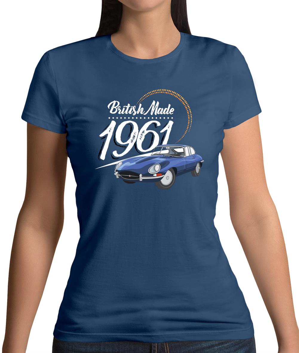 British Made 1961 - E-Type Womens T-Shirt