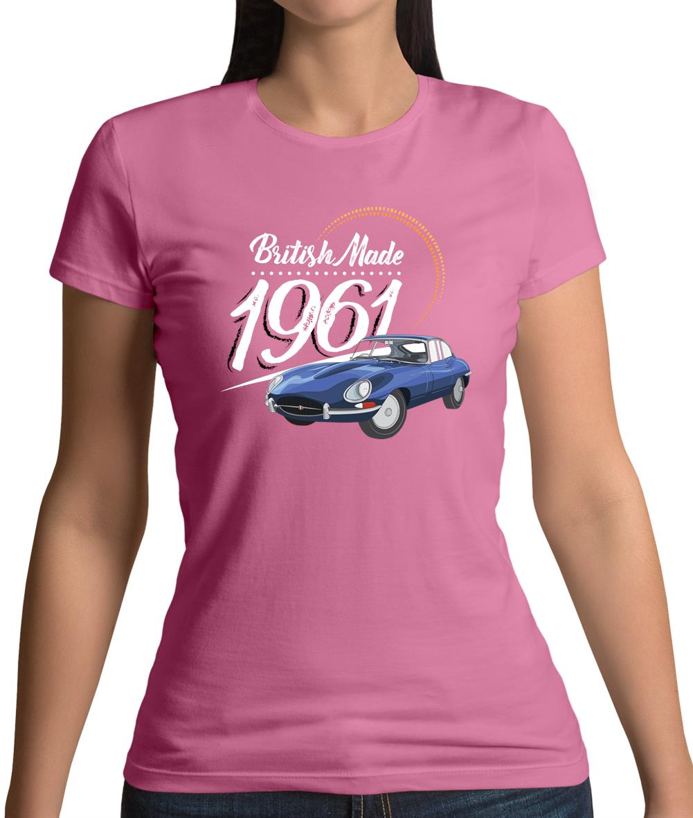 British Made 1961 - E-Type Womens T-Shirt