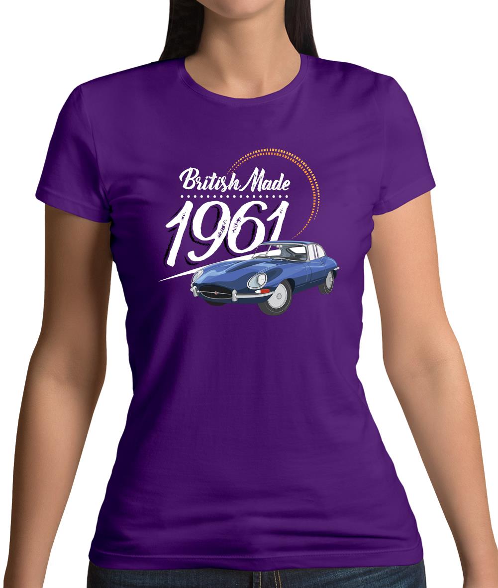 British Made 1961 - E-Type Womens T-Shirt