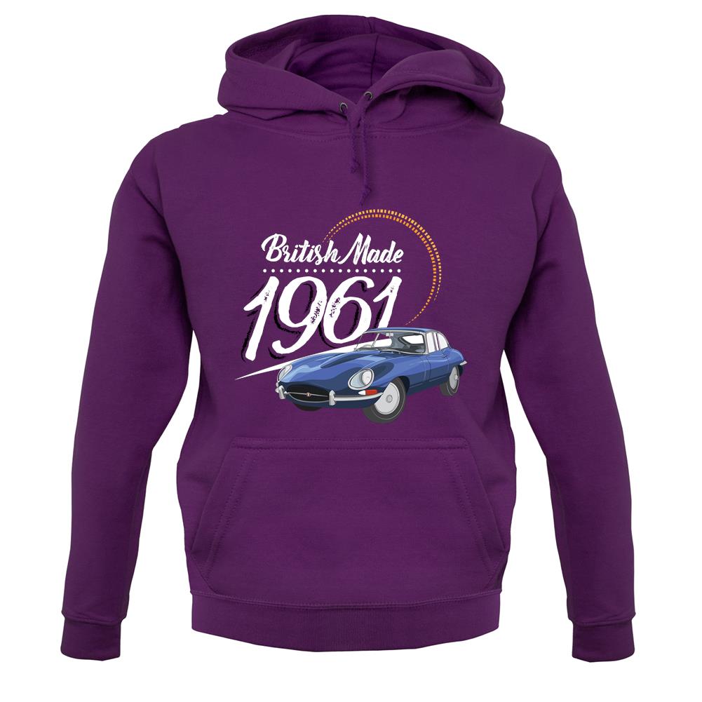 British Made 1961 - E-Type unisex hoodie