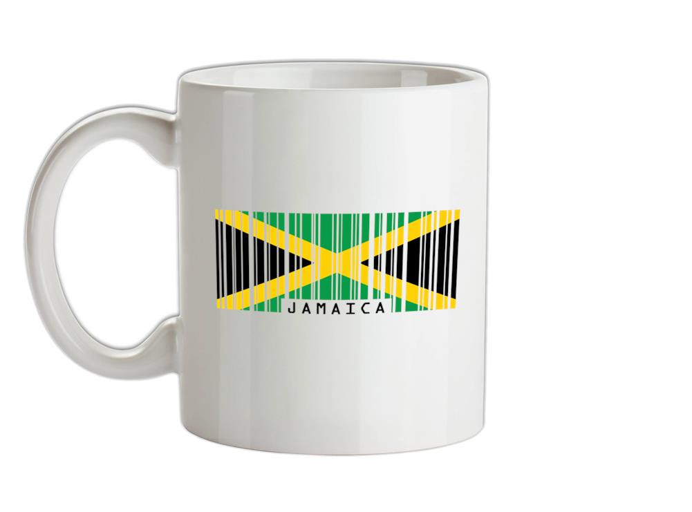 Jamaica Barcode Style Flag Ceramic Mug