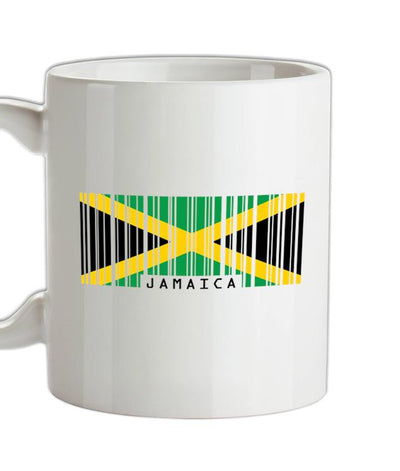 Jamaica Barcode Style Flag Ceramic Mug
