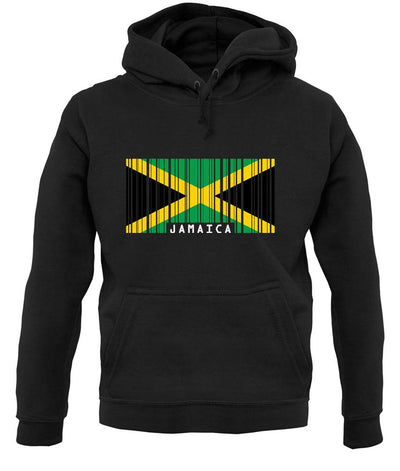 Jamaica Barcode Style Flag unisex hoodie