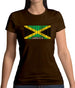 Jamaica Barcode Style Flag Womens T-Shirt