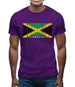 Jamaica Barcode Style Flag Mens T-Shirt