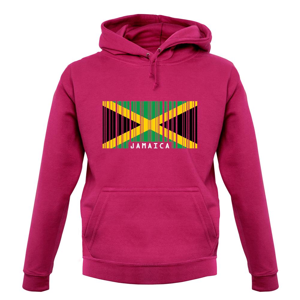 Jamaica Barcode Style Flag unisex hoodie