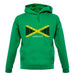 Jamaica Barcode Style Flag unisex hoodie